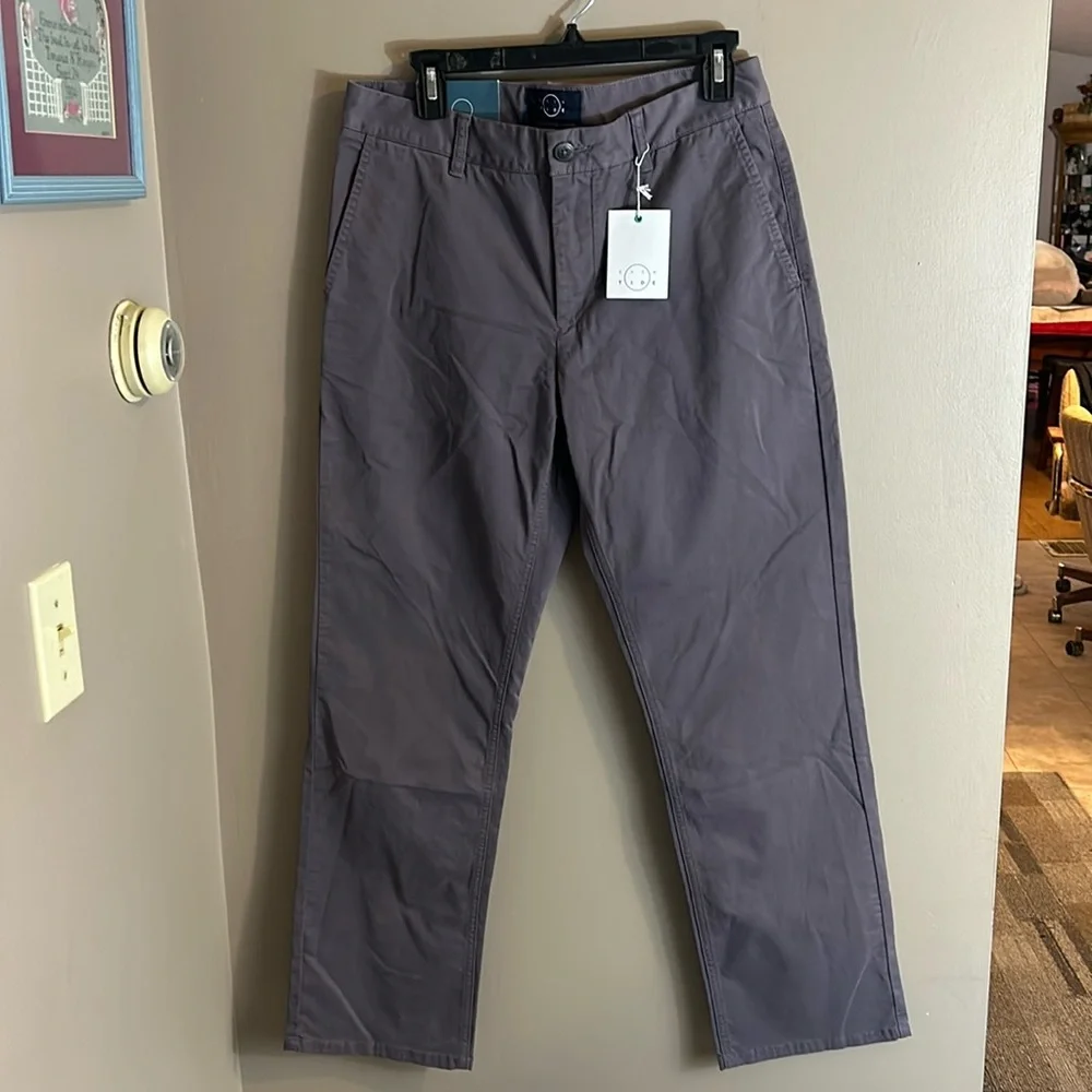 Even Tide Straight‎ Leg Pale Purple Chino Pants